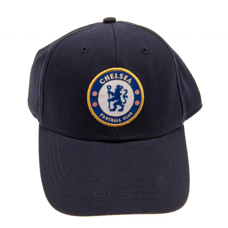 Chelsea FC Core Navy Cap - Adjustable Woven Crest Football Team Cap