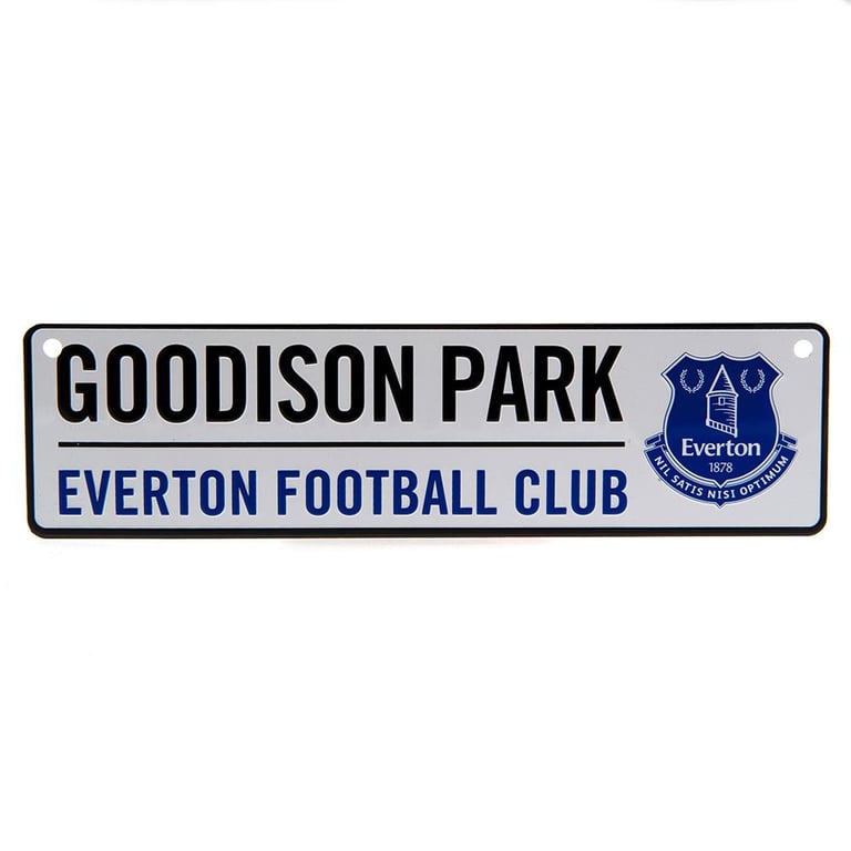 Everton FC Metal Window Sign - Authentic Goodison Park Decoration