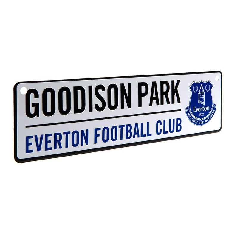 Everton FC Metal Window Sign - Authentic Goodison Park Decoration