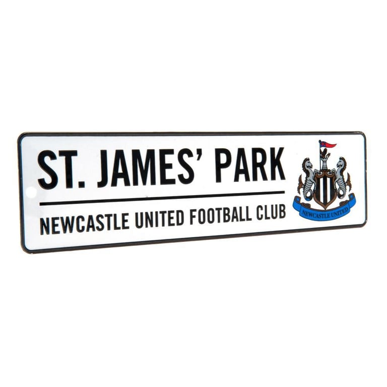 Newcastle United FC Metal Window Sign - Official St James Park Home Sign