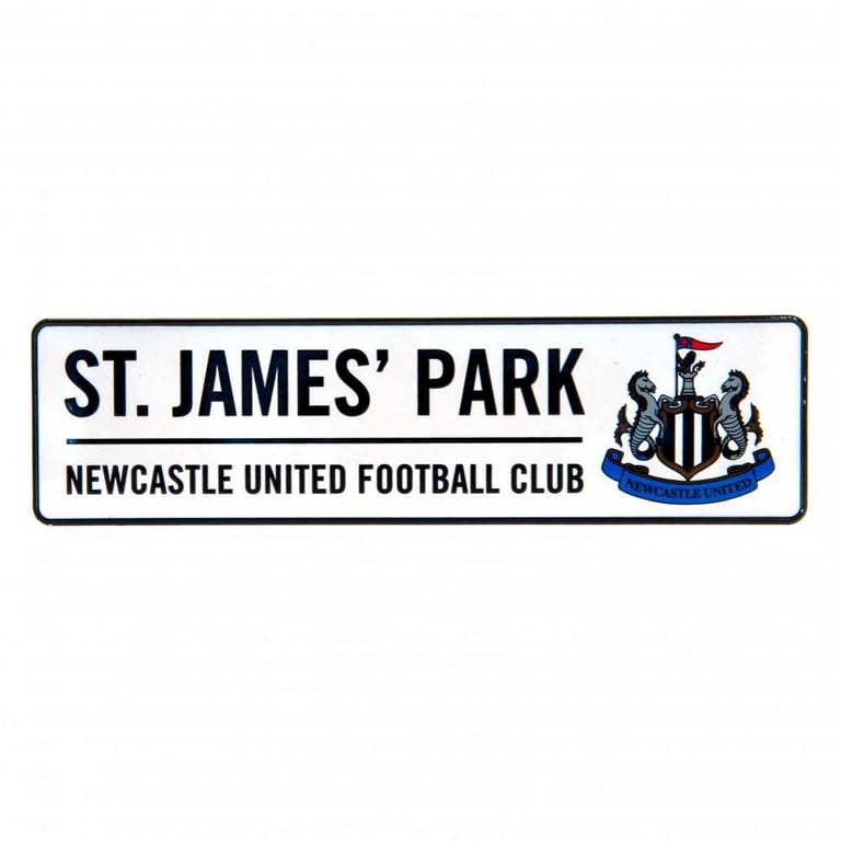 Newcastle United FC Metal Window Sign - Official St James Park Home Sign