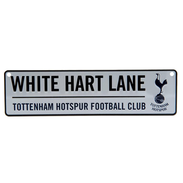 Tottenham Hotspur FC Metal Window Sign - Ready to Hang, Home of White Hart Lane