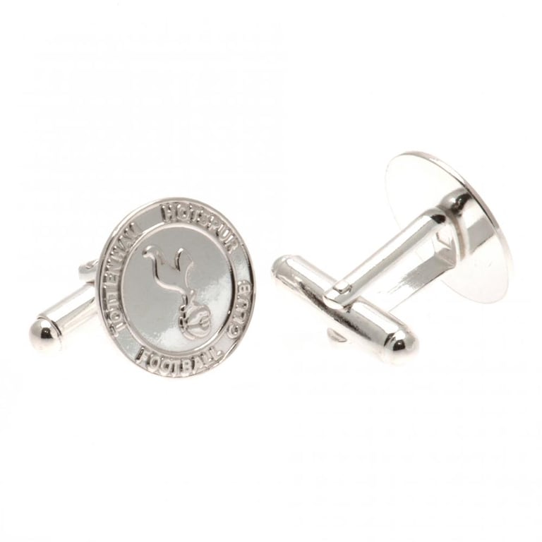 Tottenham Hotspur Sterling Silver Crest Cufflinks - Detailed Football Team Accessories