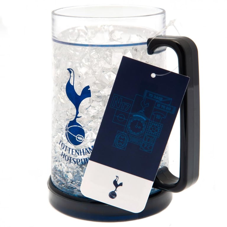 Tottenham Hotspur FC Double Walled Freezer Mug with Gel Filled Insulation and Navy Blue Handle