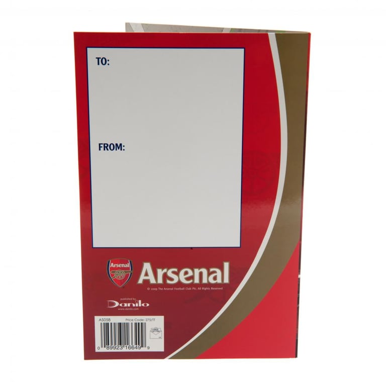 Arsenal FC Pop-Up Stadium Birthday Card - Gloss Finish 3D Gift
