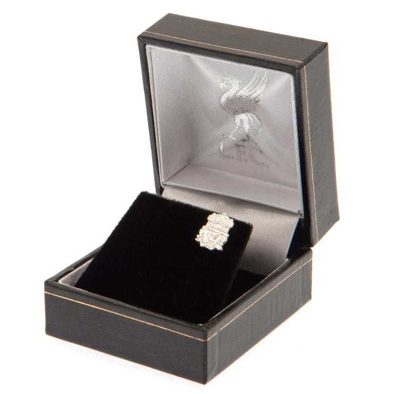 Liverpool FC Sterling Silver Crest Stud Earring - Official Team Jewelry