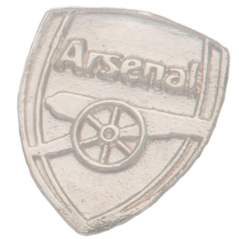 Arsenal FC Sterling Silver Crest Stud Earring - Detailed Football Club Jewelry