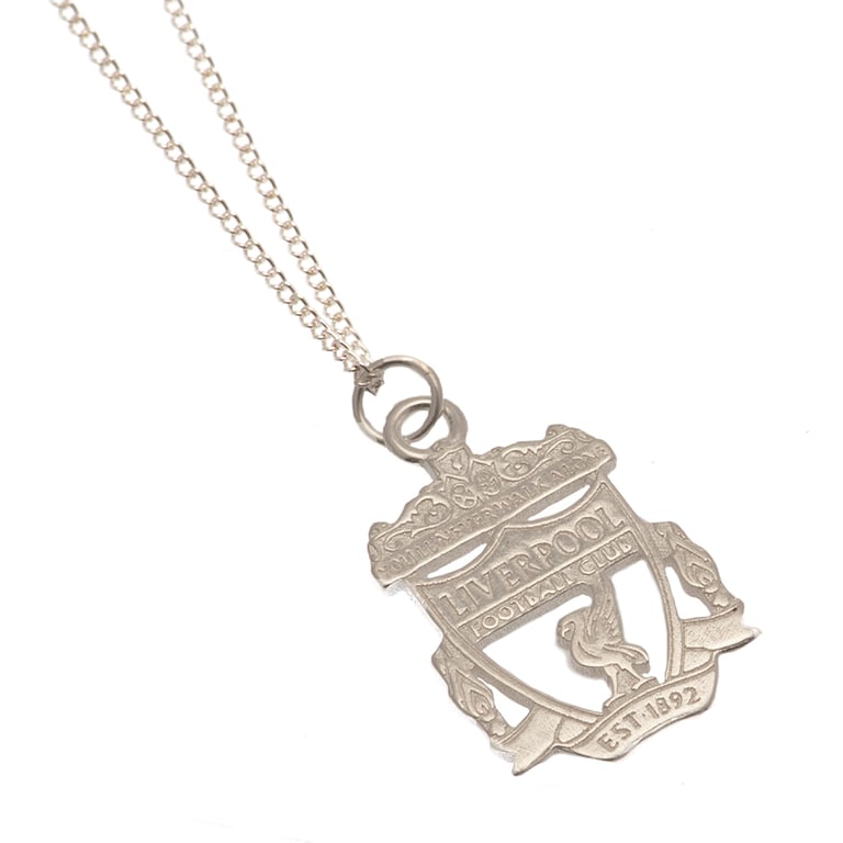 Liverpool FC Sterling Silver Pendant Necklace with Lobster Clasp