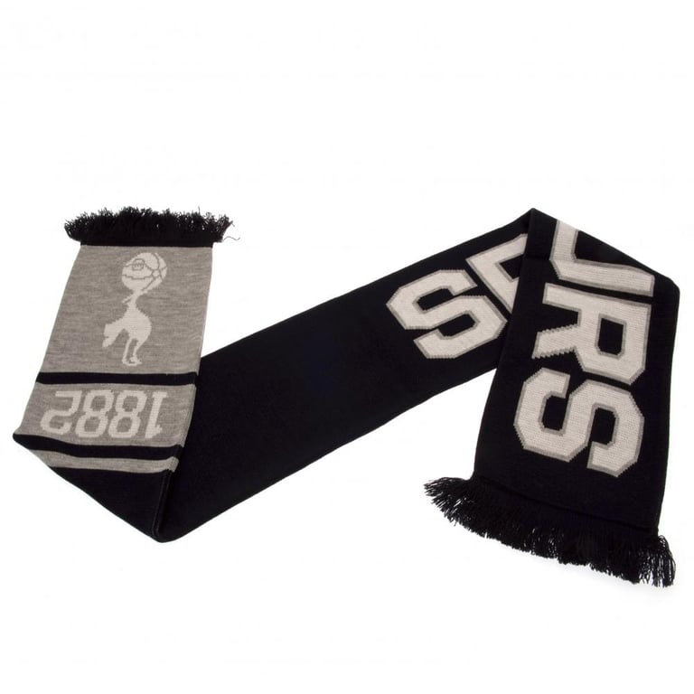 Tottenham Hotspur FC Navy Blue Jacquard Club Crest Scarf