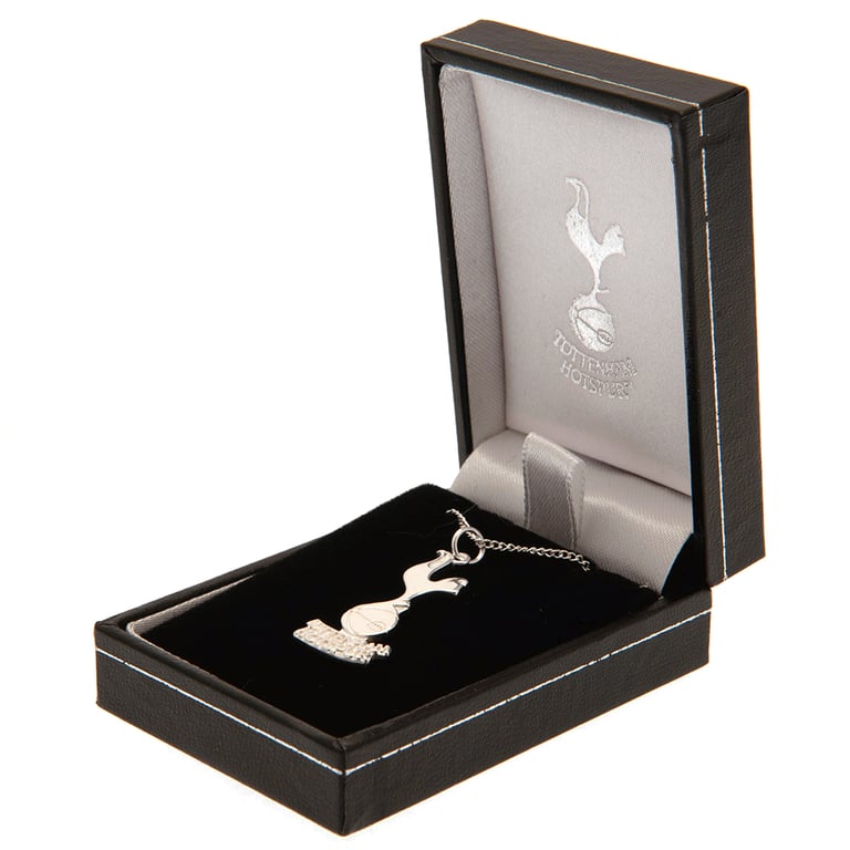 Tottenham Hotspur FC Sterling Silver Crest Pendant Necklace with Lobster Clasp
