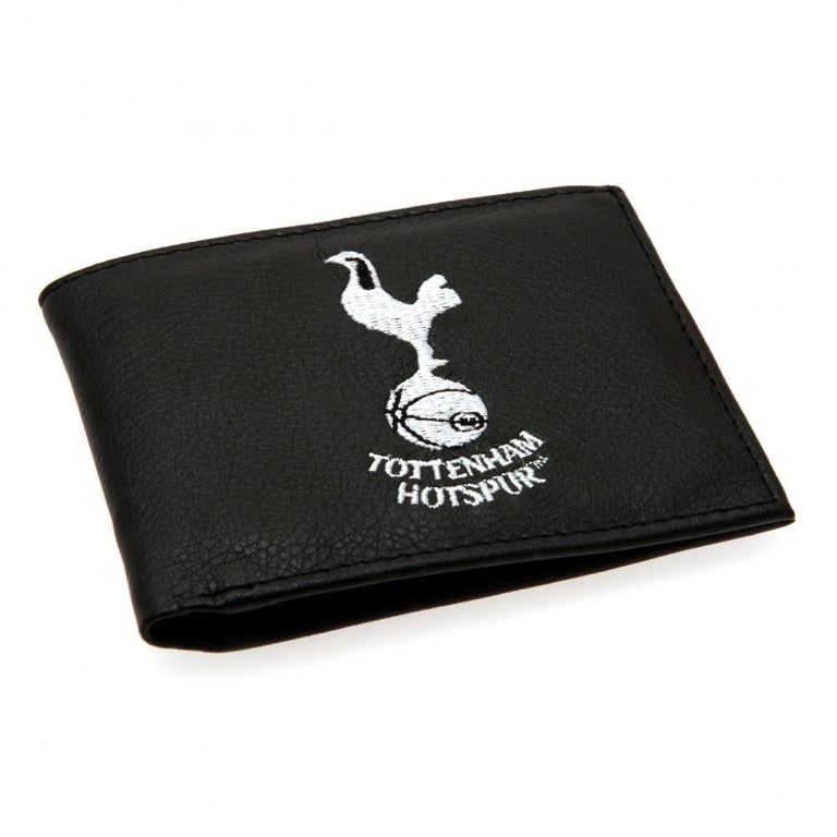 Tottenham Hotspur FC Embroidered PU Leather Wallet with Club Crest and Multiple Compartments