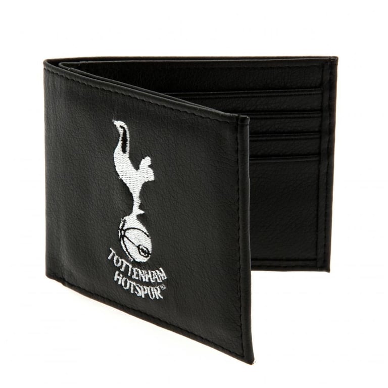 Tottenham Hotspur FC Embroidered PU Leather Wallet with Club Crest and Multiple Compartments