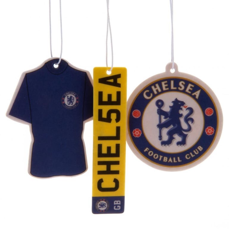 Chelsea FC 3pk Long Lasting Air Fresheners - Home Fragrance for Football Fans