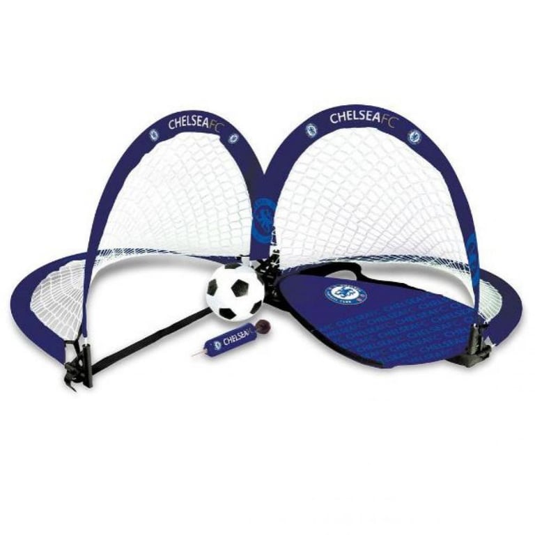 Chelsea FC Foldable Goal Set with Hand Pump and 4 Football
