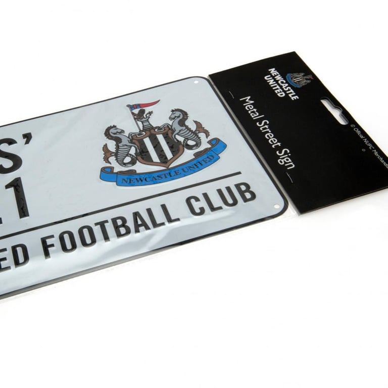Newcastle United FC St James Park Metal Wall Sign - NE1 Road Sign Home Decor