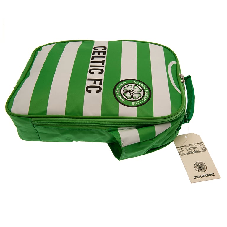 Celtic FC Home Shirt Design Double Zipped Lunch Bag with Club Crest and Carry Handle