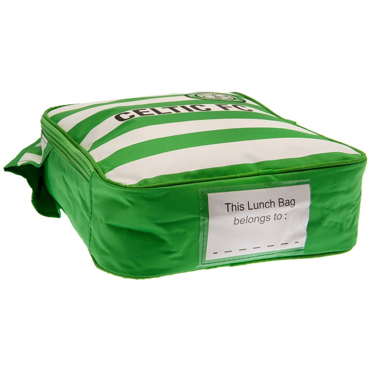 Celtic FC Home Shirt Design Double Zipped Lunch Bag with Club Crest and Carry Handle