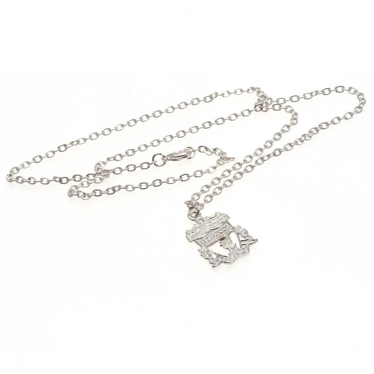 Liverpool FC Silver Plated Crest Pendant Necklace Set