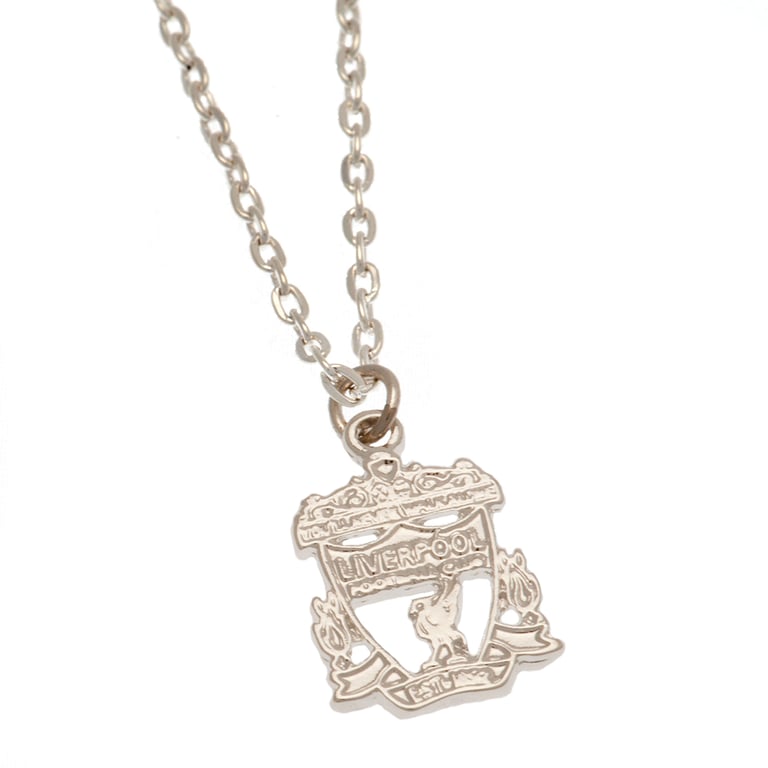 Liverpool FC Silver Plated Crest Pendant Necklace Set