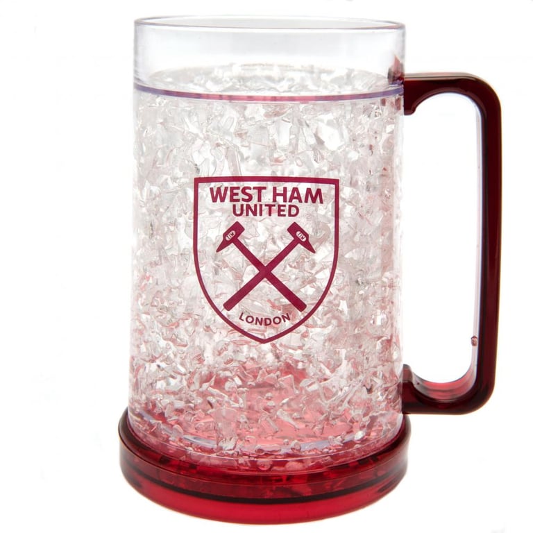West Ham United FC Double Walled Gel Filled Freezer Mug - Claret Design