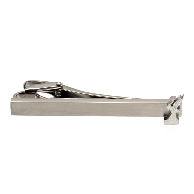 Liverpool FC Stainless Steel Tie Slide with Liverbird Crest and Secure Crocodile Clip Back