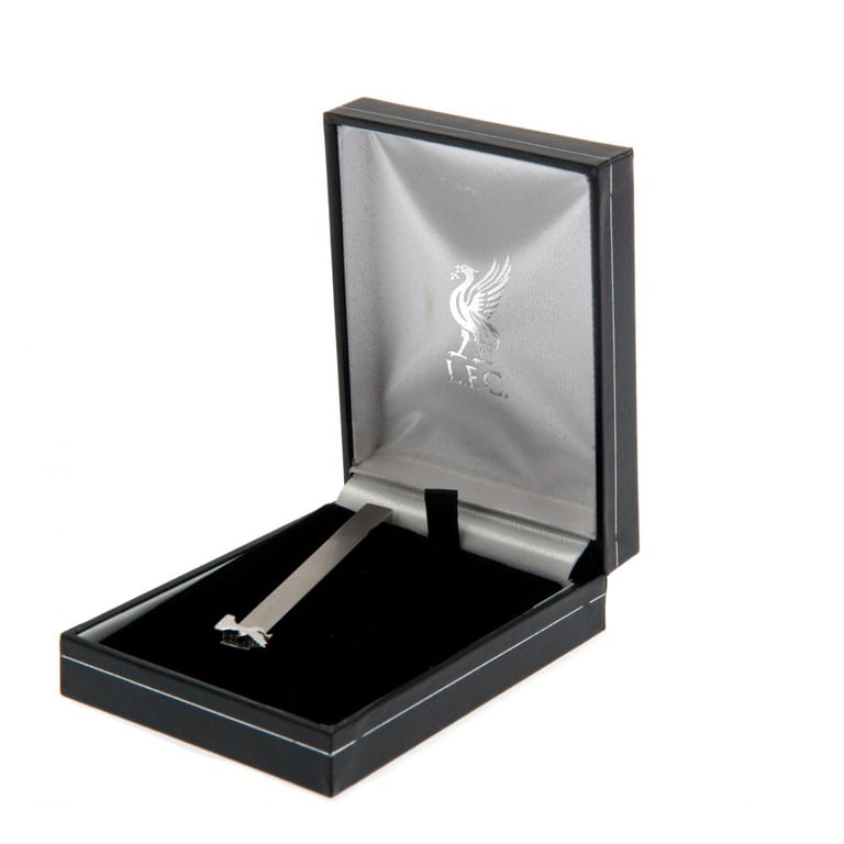 Liverpool FC Stainless Steel Tie Slide with Liverbird Crest and Secure Crocodile Clip Back