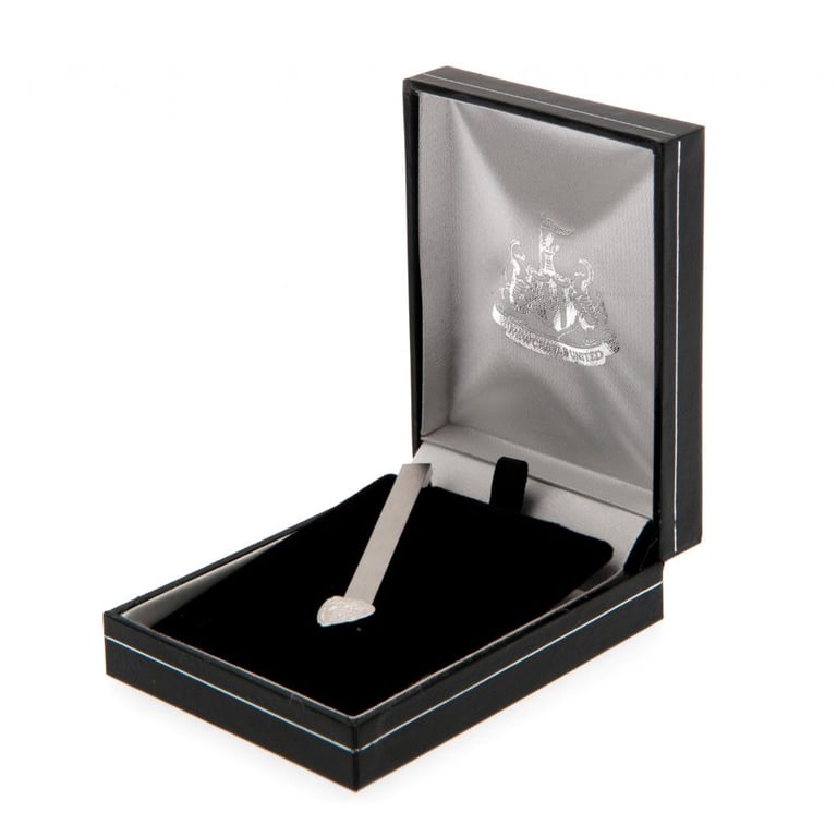 Newcastle United FC Stainless Steel Tie Slide with Crocodile Clip Back