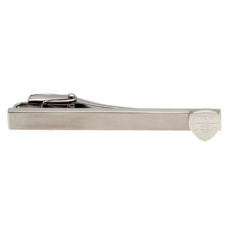 Arsenal FC Stainless Steel Tie Slide - Official Crest Pin with Crocodile Clip Back