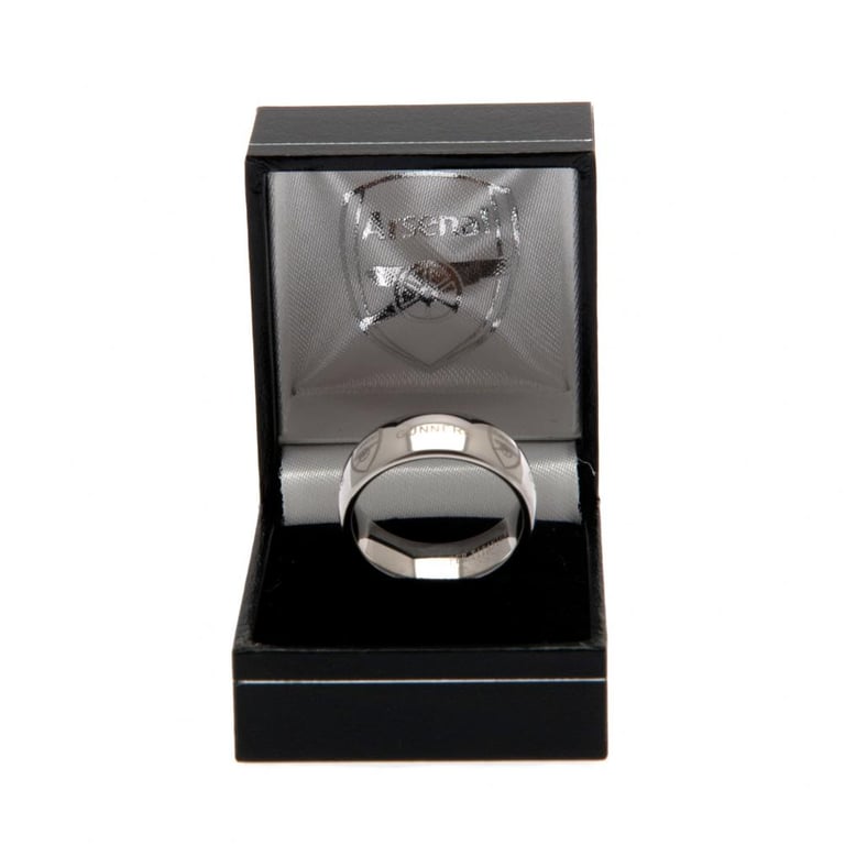Arsenal FC Super Titanium Ring - Ultra Scratch Resistant with Engraved Crest