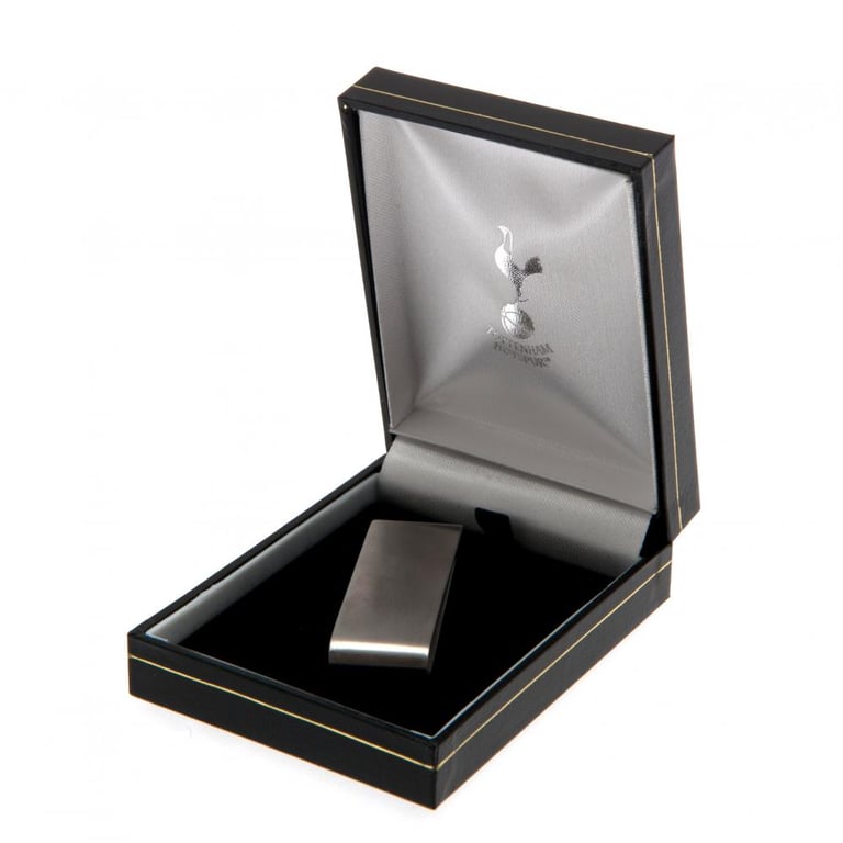 Tottenham Hotspur FC Stainless Steel Money Clip with Engraved Crest
