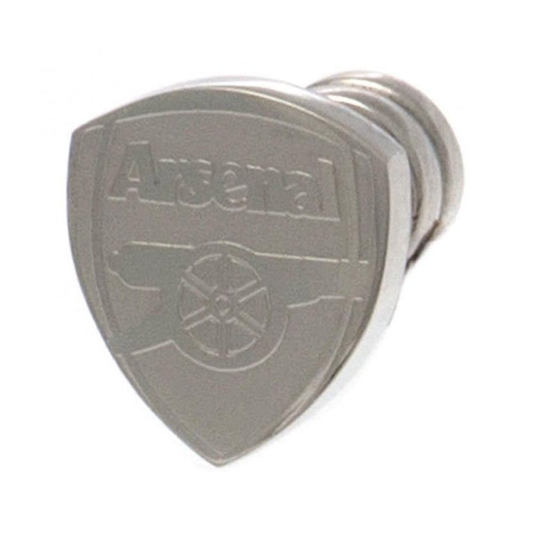 Arsenal FC Stainless Steel Crest Stud Earring - Durable Screw Back Fixing