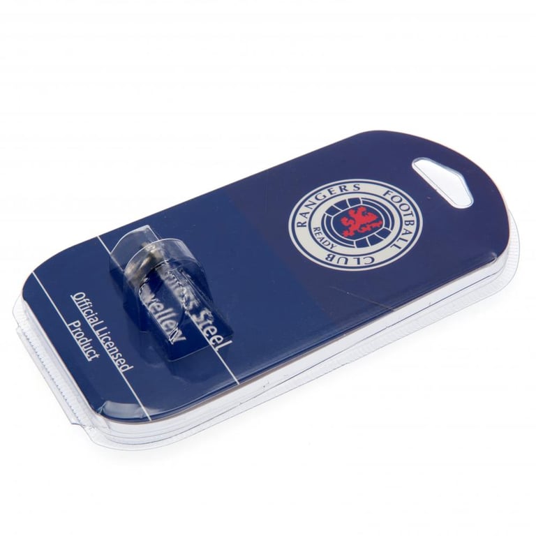 Rangers FC Cut Out Stud Earring - Stainless Steel Crest Design