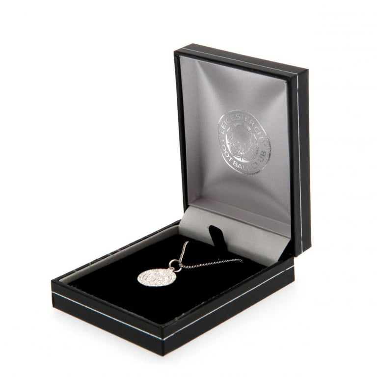 Leicester City FC Sterling Silver Crest Pendant Necklace