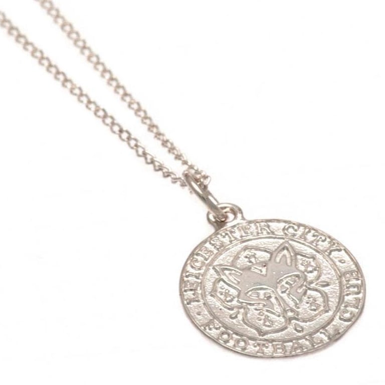 Leicester City FC Sterling Silver Crest Pendant Necklace