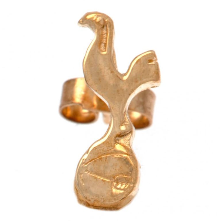Tottenham Hotspur FC 9ct Gold Earring - Official Crest Stud Jewelry
