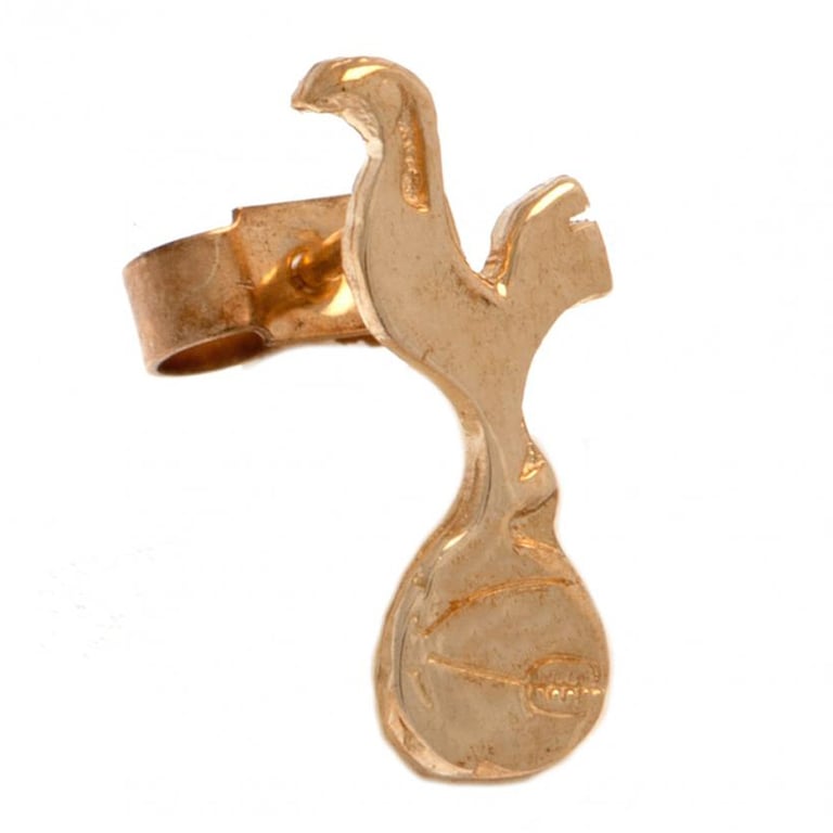 Tottenham Hotspur FC 9ct Gold Earring - Official Crest Stud Jewelry