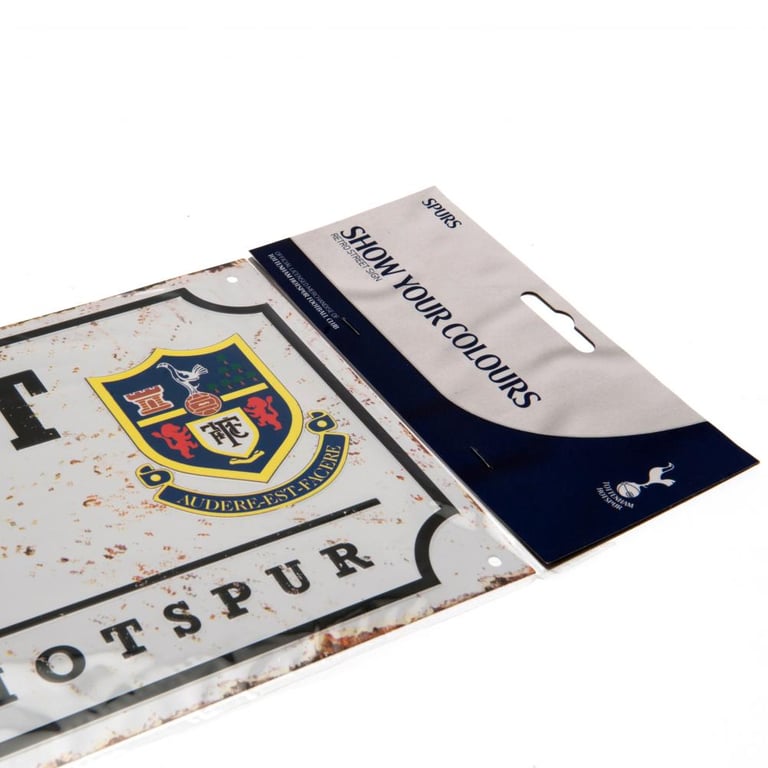 Tottenham Hotspur FC Retro Metal Wall Sign - White Hart Lane N17 Road Sign Decoration