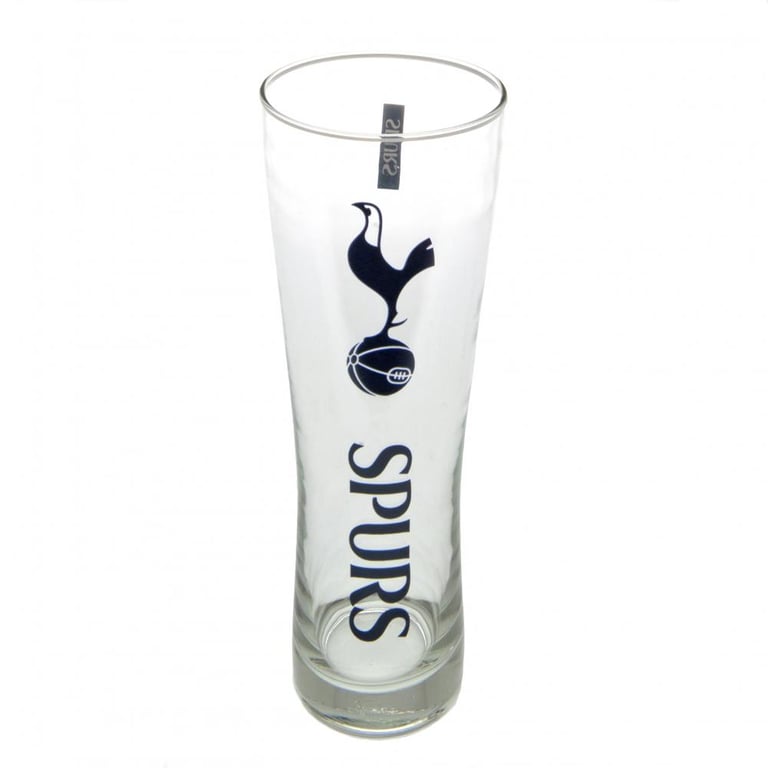 Tottenham Hotspur Tall Navy Blue Club Crest Pint Glass
