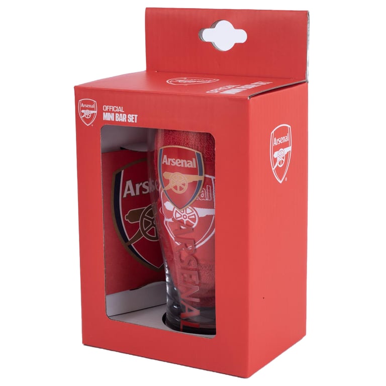 Arsenal FC Mini Bar Set - Complete Home Bar Essentials