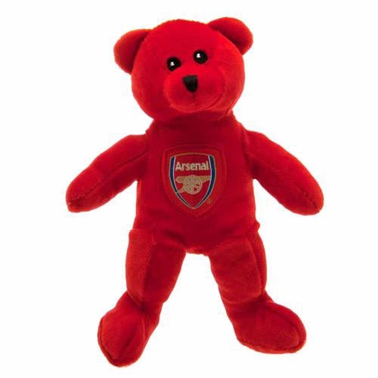 Arsenal FC Mini Bear - 100 Polyester Soft Plush with Woven Crest and Stitched Features