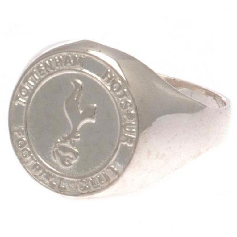 Tottenham Hotspur Sterling Silver Crest Ring - Official Spurs Jewellery
