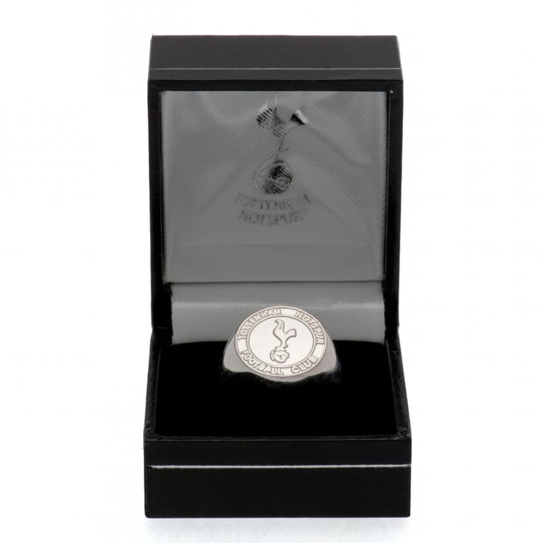 Tottenham Hotspur Sterling Silver Crest Ring - Official Spurs Jewellery