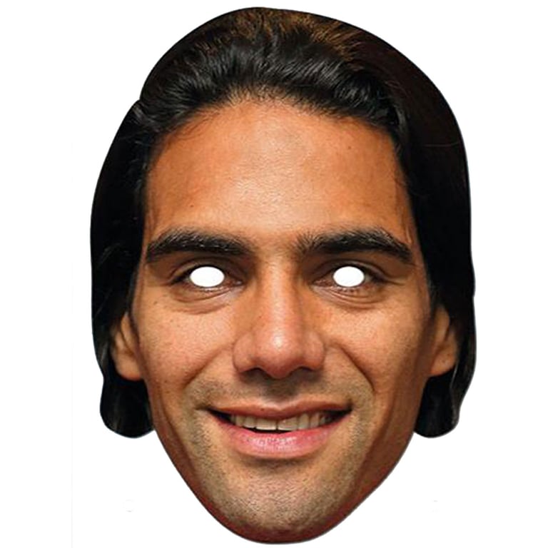 Falcao High Quality Durable Printed Face Mask with Eye Holes and Elastic Strap