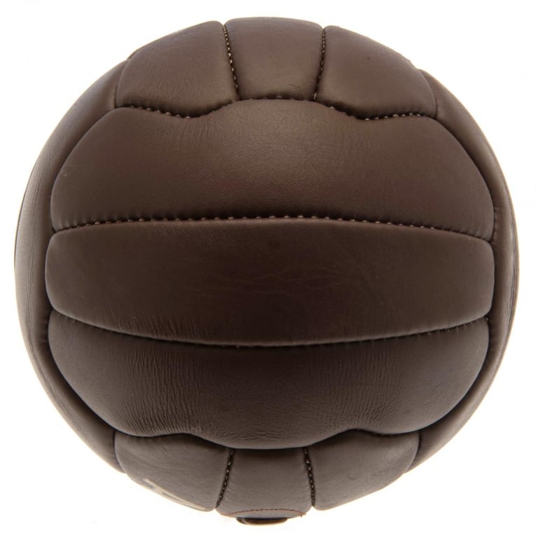 Arsenal FC Genuine Leather Retro Heritage Football - 18 Panel Crest Ball