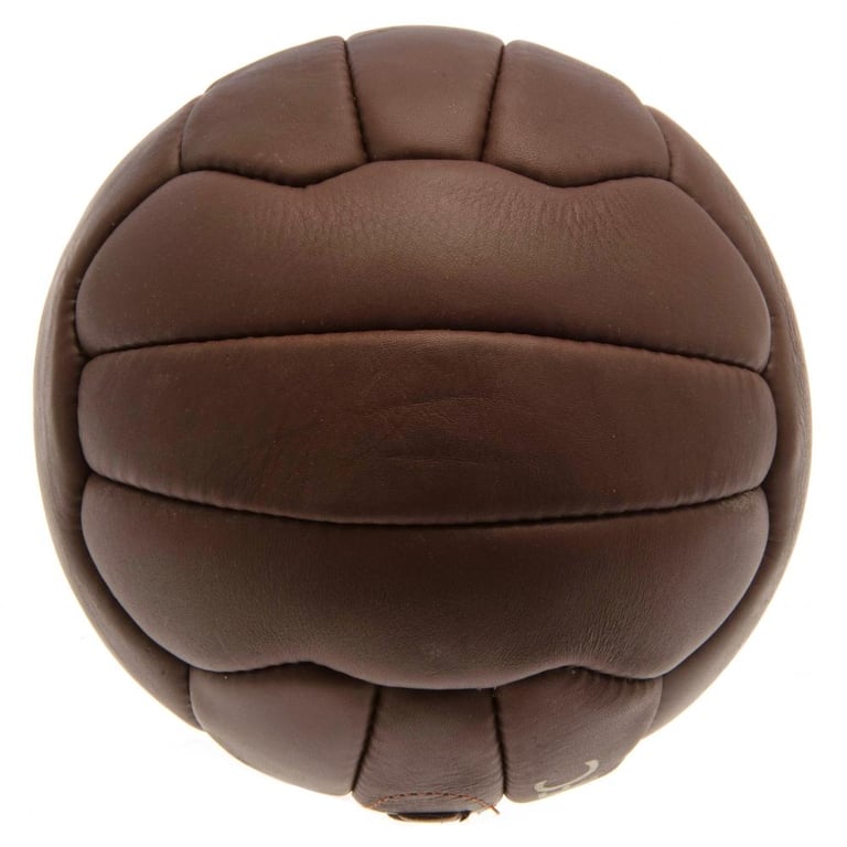 Liverpool FC Genuine Leather Retro Heritage Football - 18 Panel Stitched Ball