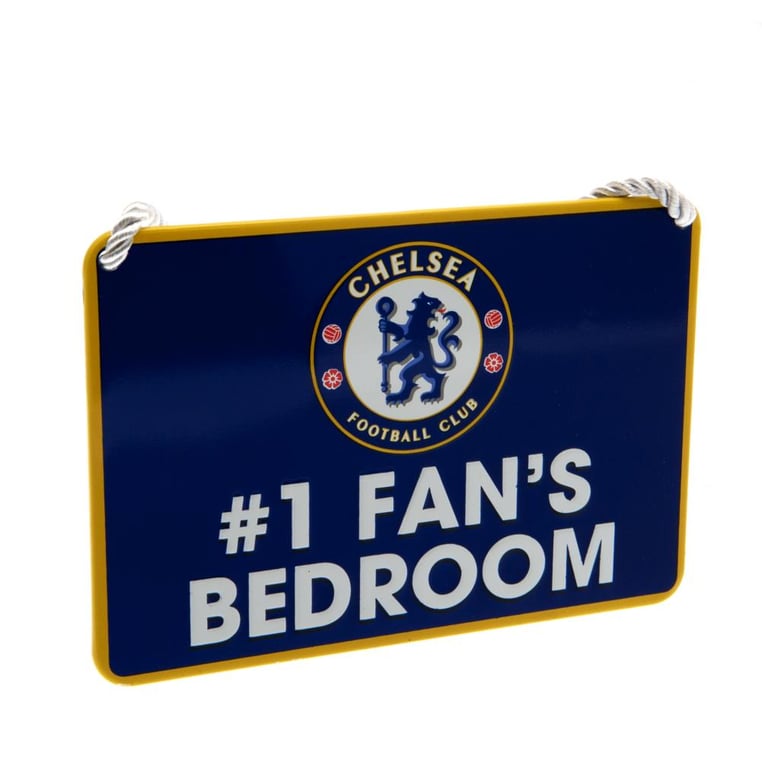 Chelsea FC Metal Hanging Bedroom Sign - 1 Fan s Room Decoration