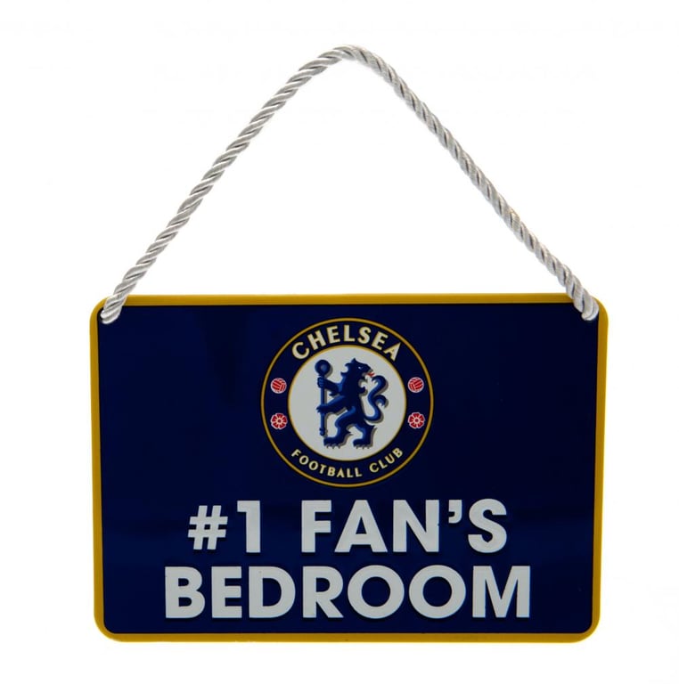 Chelsea FC Metal Hanging Bedroom Sign - 1 Fan s Room Decoration