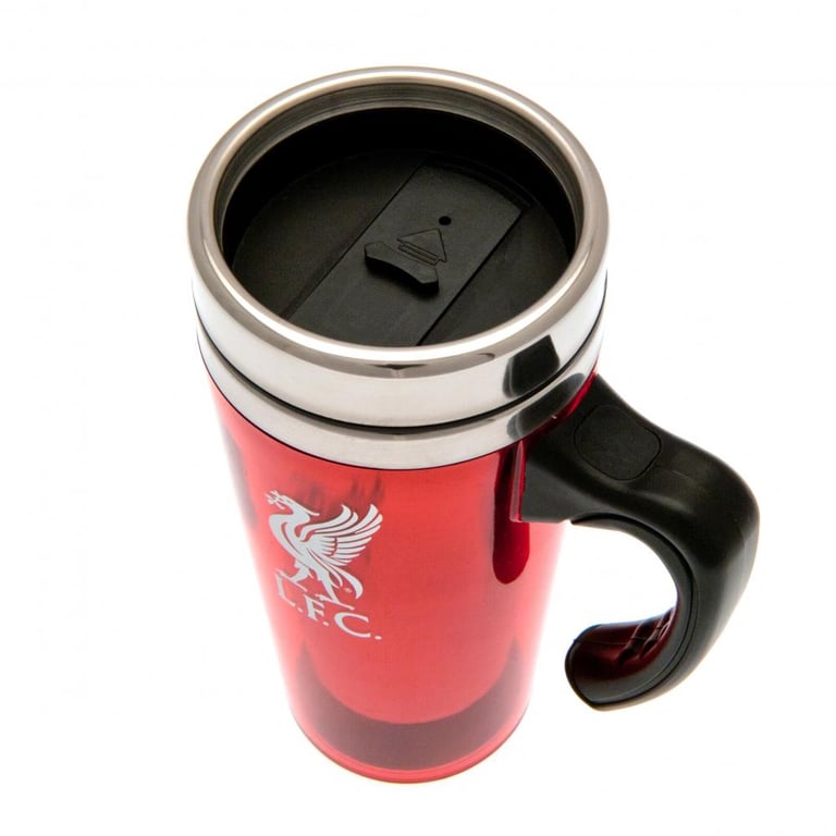 Liverpool FC Stainless Steel Thermal Travel Mug - Double-Walled Insulation & Liverpool Crest Design