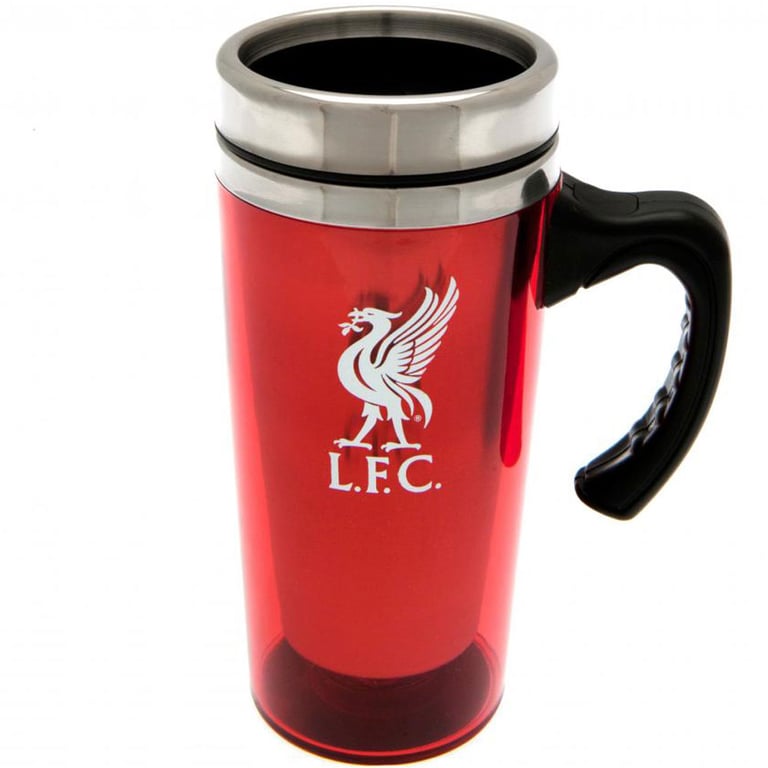 Liverpool FC Stainless Steel Thermal Travel Mug - Double-Walled Insulation & Liverpool Crest Design