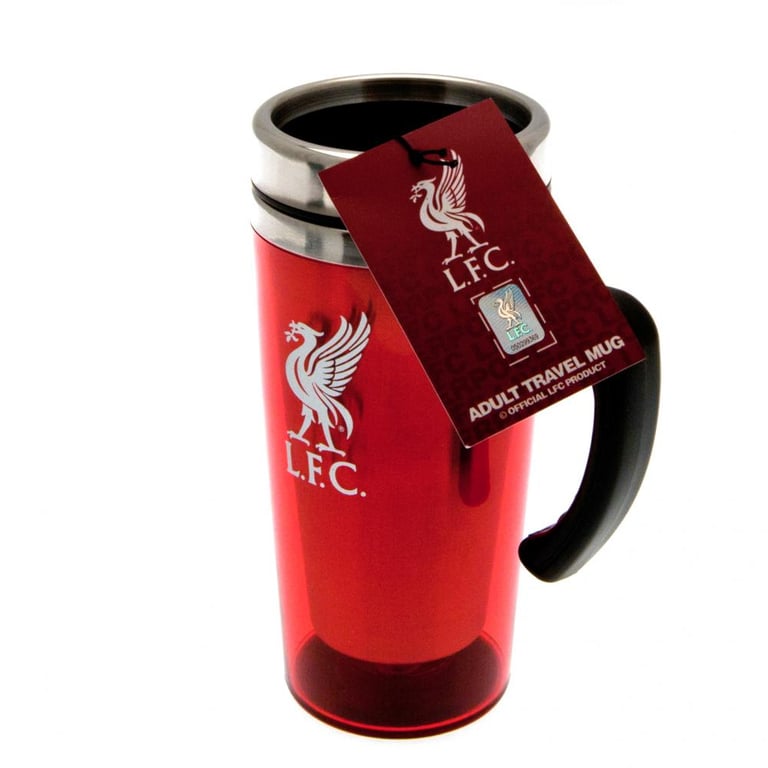 Liverpool FC Stainless Steel Thermal Travel Mug - Double-Walled Insulation & Liverpool Crest Design